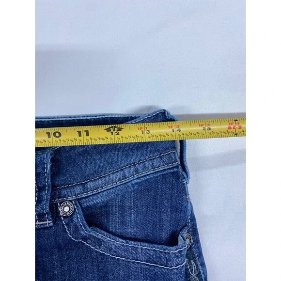 Silver Jeans Co Suki Mid Rise Bootcut Dark Wash Denim Jeans W27 L32 Y2K western - Picture 7 of 8